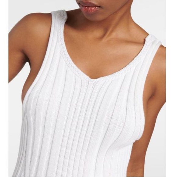 KHAITE White 'The Ottilie' Midi Dress - Picture 5 of 16